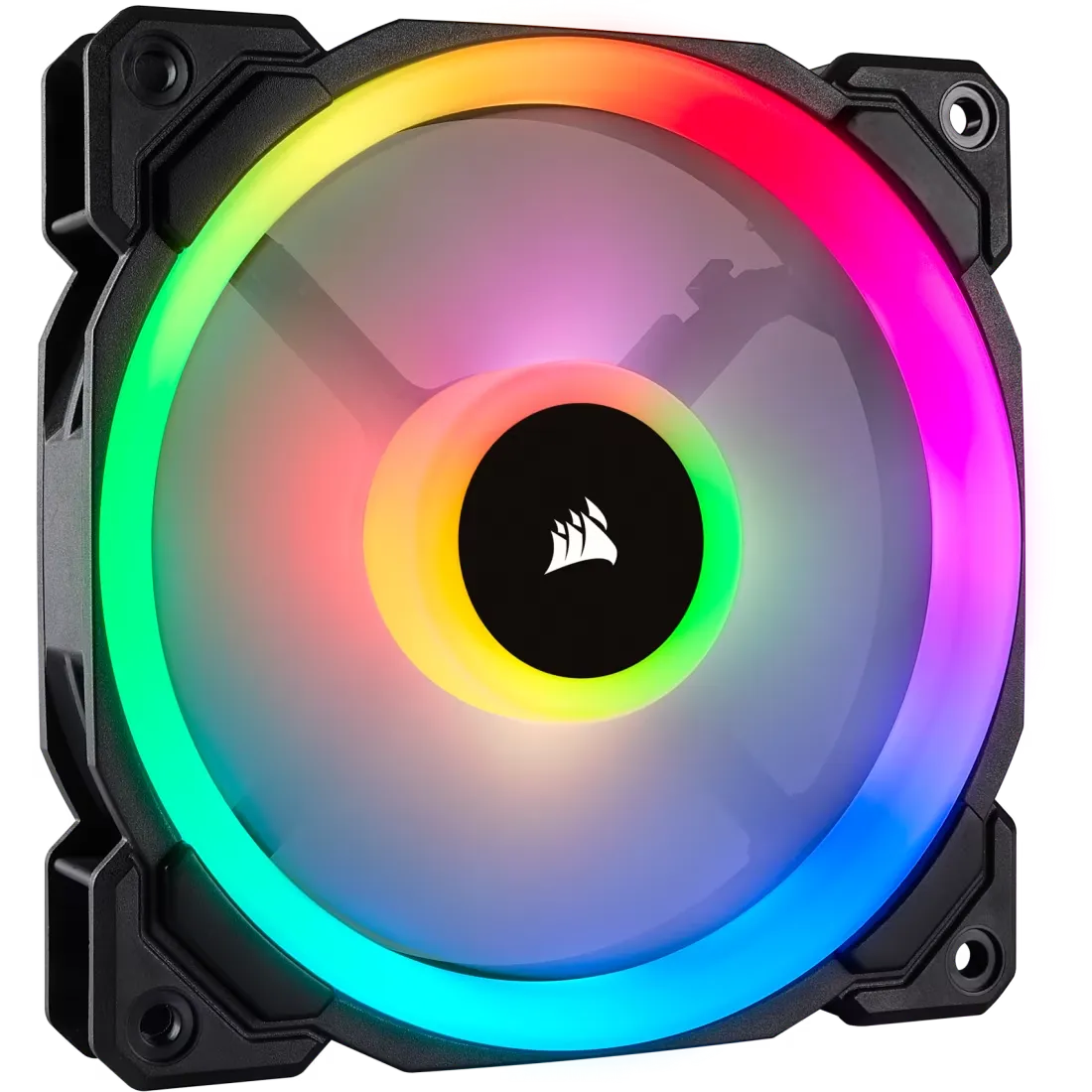 Corsair LL120 RGB 120mm Dual Light Loop RGB LED PWM Fan — 3 Fan Pack with Lighting Node PRO
