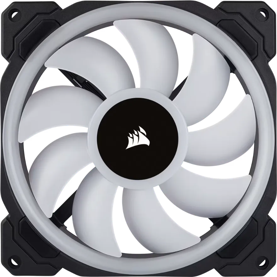 Corsair LL140 RGB 140mm Dual Light Loop RGB LED PWM Fan — 2 Fan Pack with Lighting Node PRO