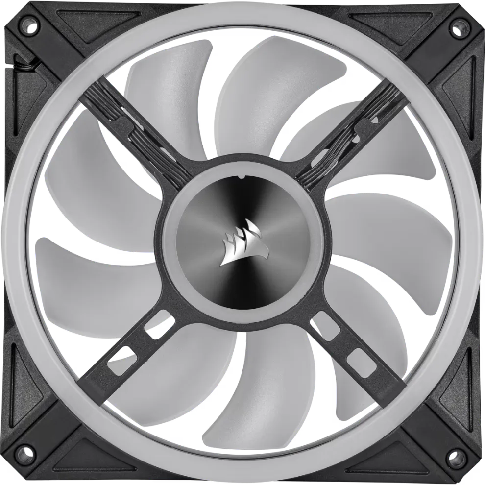 Corsair iCUE QL140 RGB 140mm PWM Dual Fan Kit with Lighting Node CORE